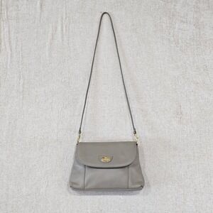 EUC Vintage Etienne Aigner Convertible Taupe Leather Clutch with Original Card